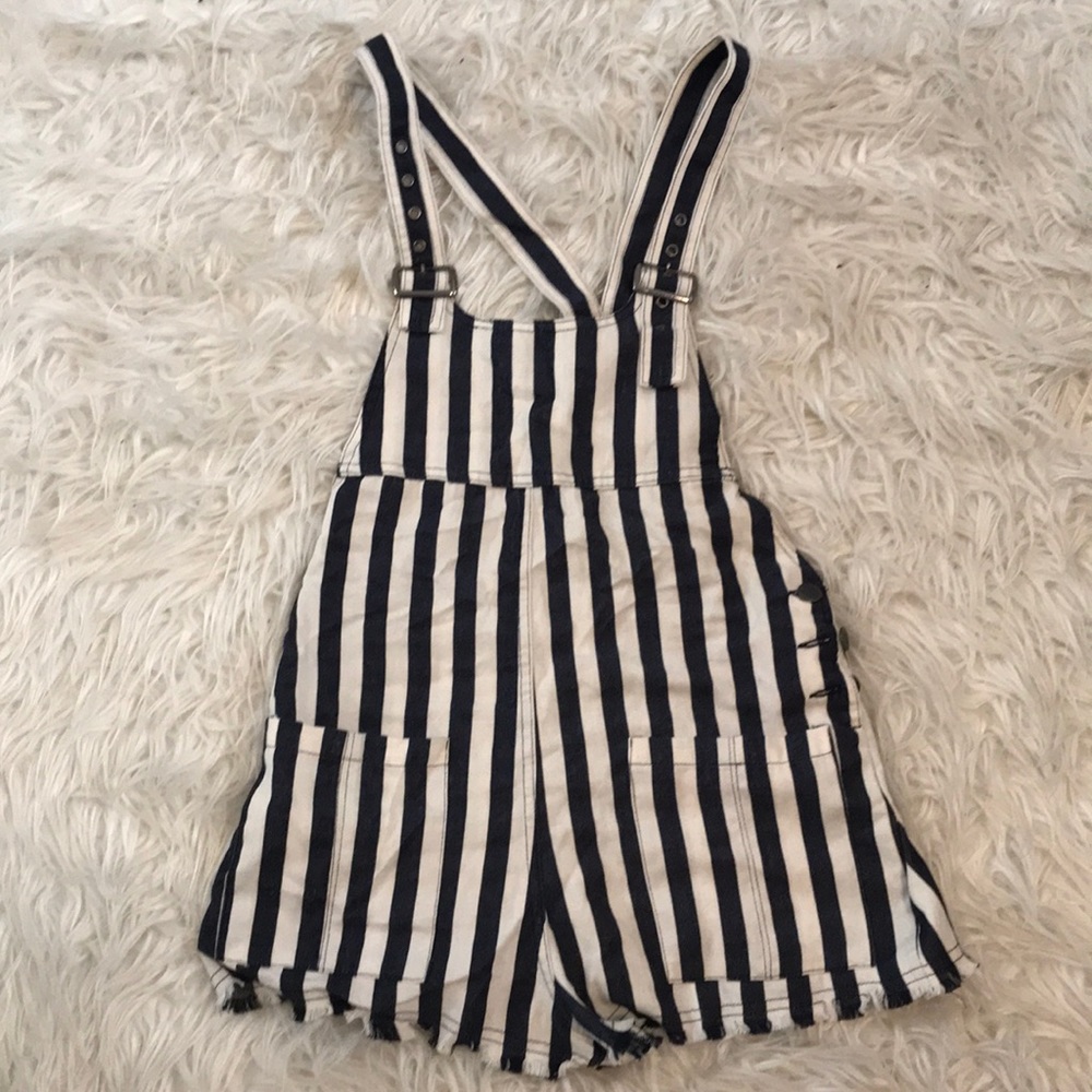 Blue and White Striped Jumper